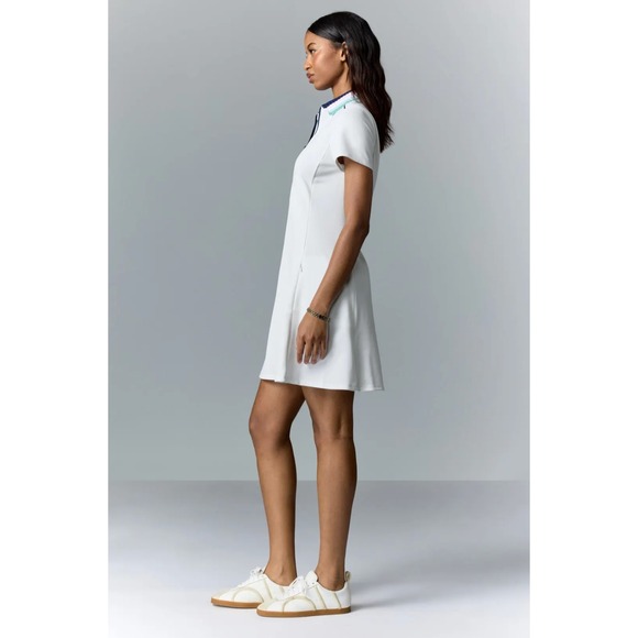 RLX Ralph Lauren Heavyweight Pique Dress White Polo Mini Short Sleeve Sz L - Picture 2 of 10